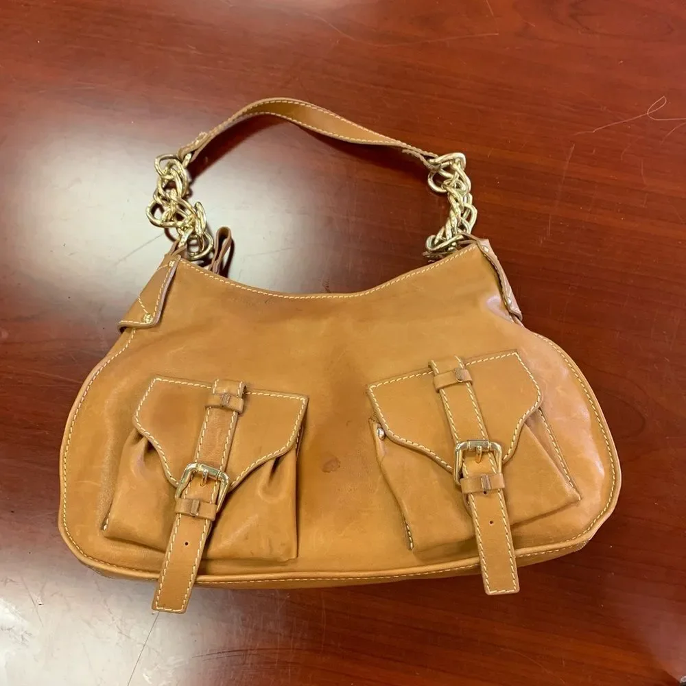 By Bios Vintage Leather Satchel Hand Bag